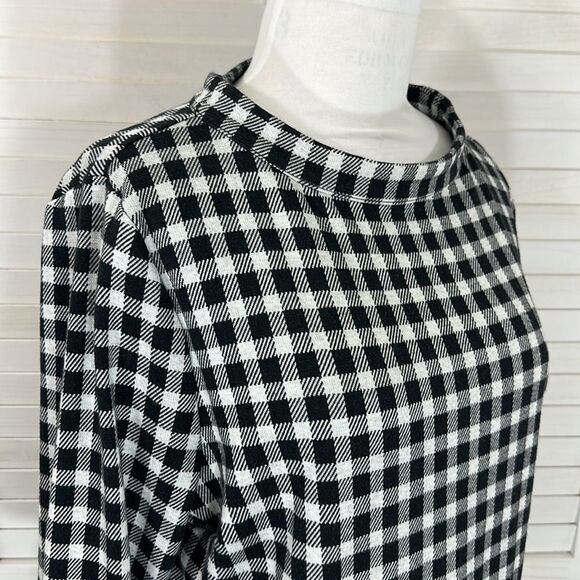 Talbots Top Size XL Sabrina Buffalo Checkered NWOT - Picture 4 of 11